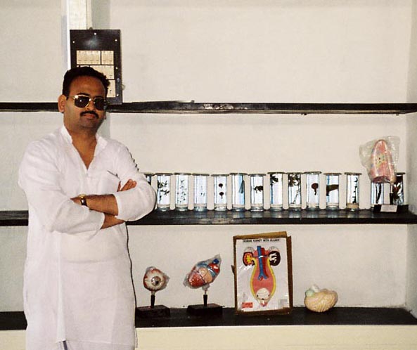 Muralidharan in new built laboratory